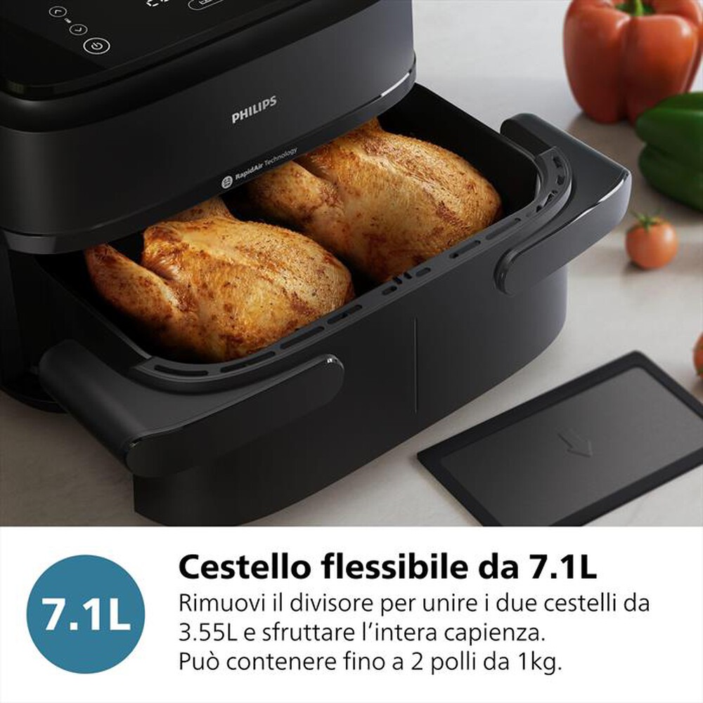 Immagine del prodotto PHILIPS - Friggitrice ad aria AIRFRYER SERIE 1000 NA150/00-Nero