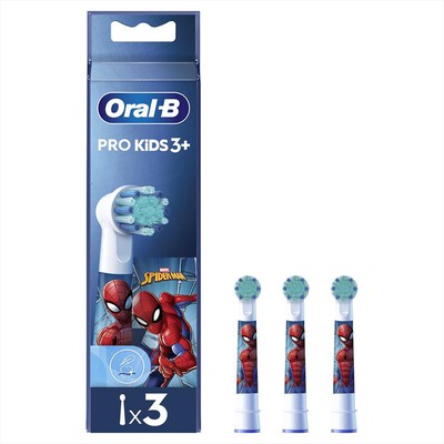 ORAL-B - TESTINE PRO KIDS SPIDERMAN 3 TESTINE-BIANCO personaggio SPIDERMAN