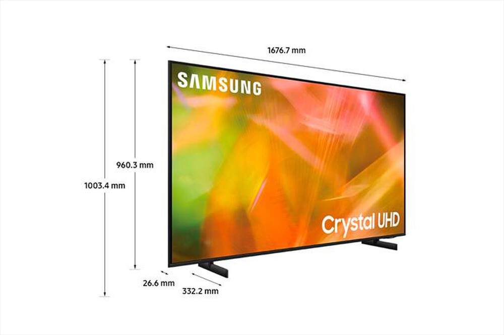 "SAMSUNG - Smart TV Crystal UHD 4K 75” UE75AU8070-Black"