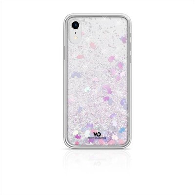 WHITE DIAMOND - SPARKLE COVER IPHONE X/XS UNICORNI-ARGENTO/TPU