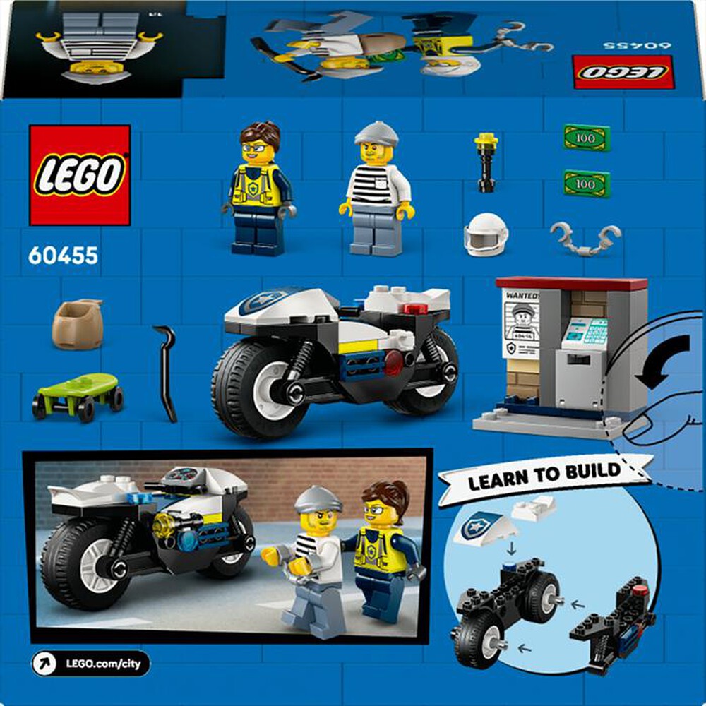 "LEGO - CITY Inseguimento della moto della Polizia - 60455"