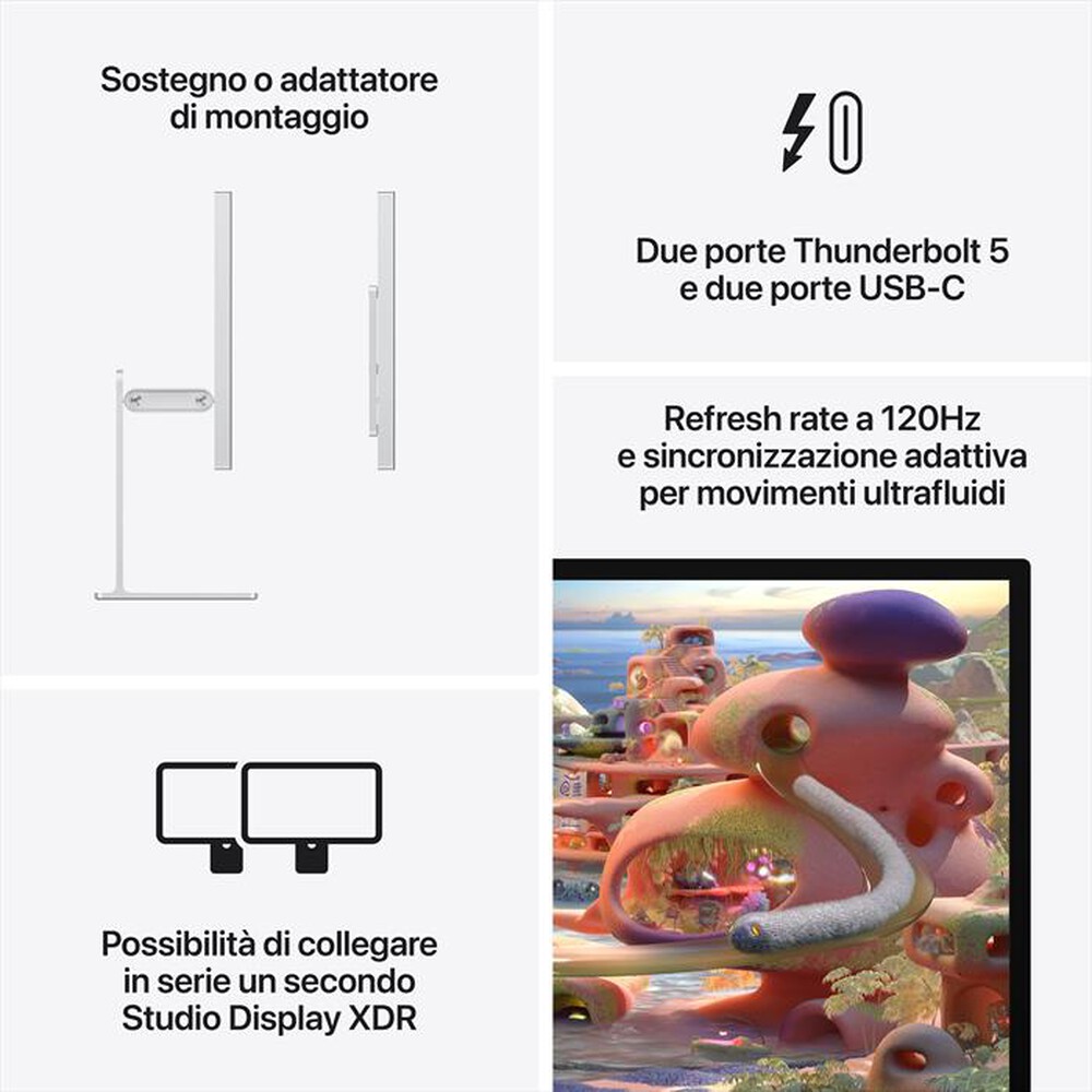 Immagine del prodotto APPLE - Studio Display XDR - Sostegno alt/incl regolabile-Vetro standard