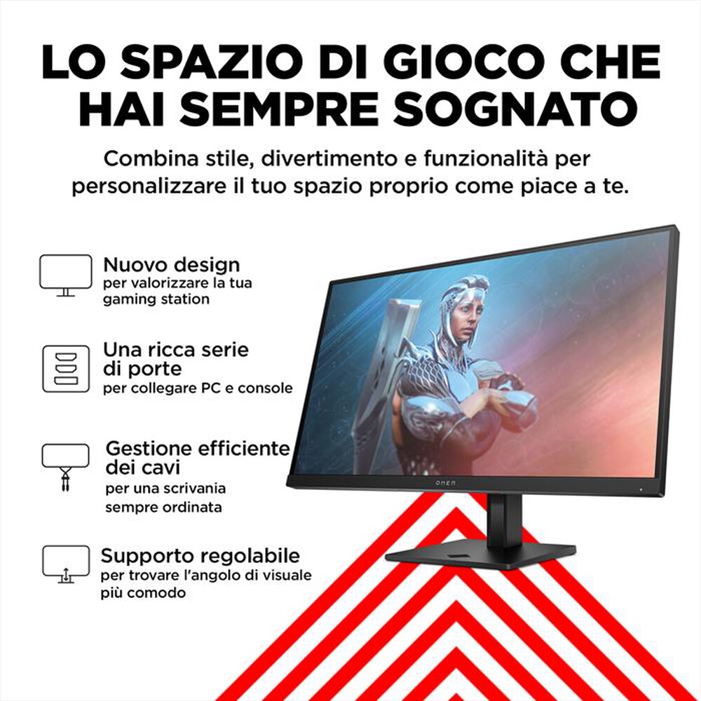 "HP - Monitor FHD 27\" OMEN 27-Nero"