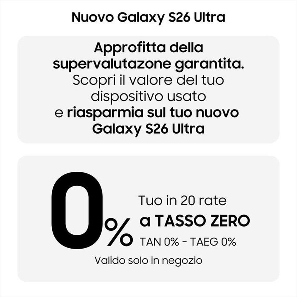 Immagine del prodotto SAMSUNG - Smartphone Galaxy S26 Ultra 512GB/12GB-Black