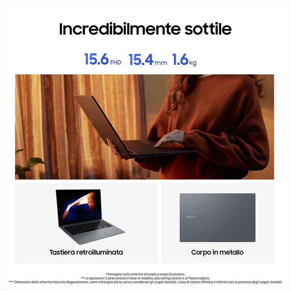 Immagine del prodotto SAMSUNG - Notebook GALAXY BOOK4-Gray