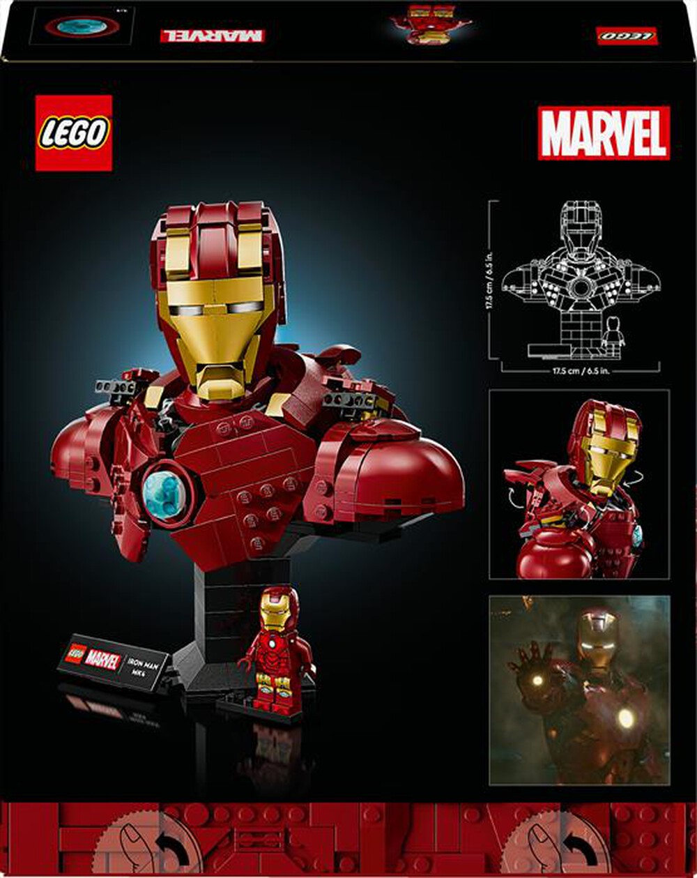 "LEGO - MARVEL Busto di Iron Man MK4 - 76327"