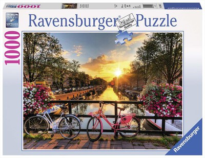 RAVENSBURGER - PUZZLE 1000 PEZZI-BICICLETTE AD AMSTERDAM