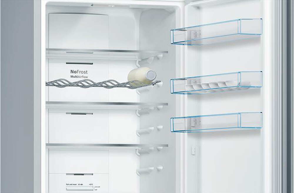 "BOSCH - Frigorifero combinato KGN39VLEB Classe E-Acciaio inossidabile"