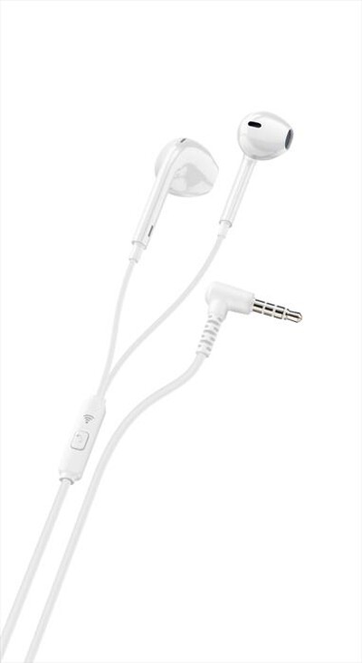 CELLULARLINE - PLAUCAPW Auricolari con filo-Bianco