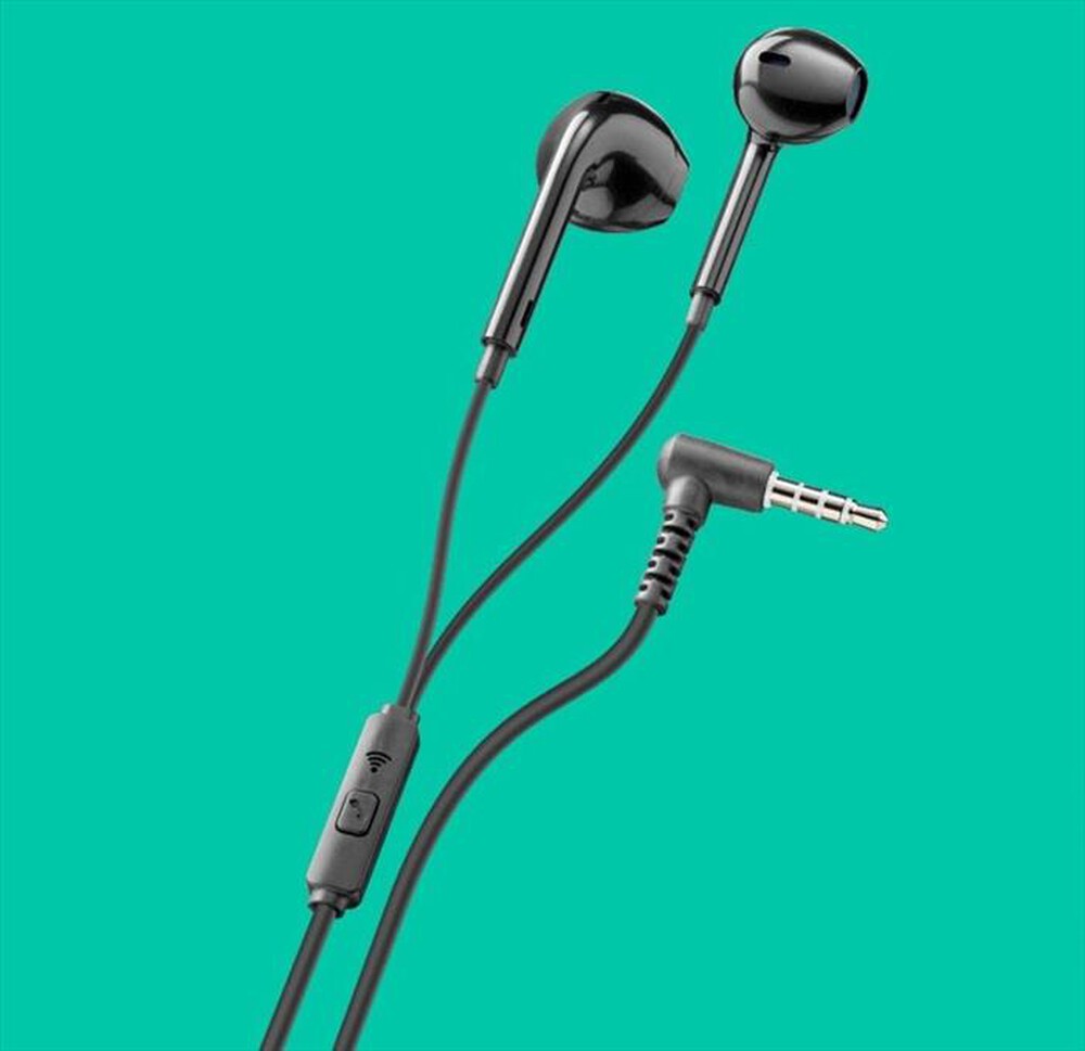 CELLULARLINE - PLAUCAPK Auricolari con filo-Nero