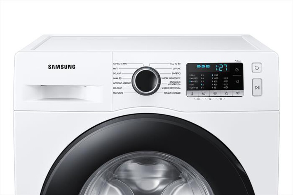 Immagine del prodotto SAMSUNG - Lavatrice WW80AGAS21AEET 8 Kg Classe E-BIANCO OBLO' NERO