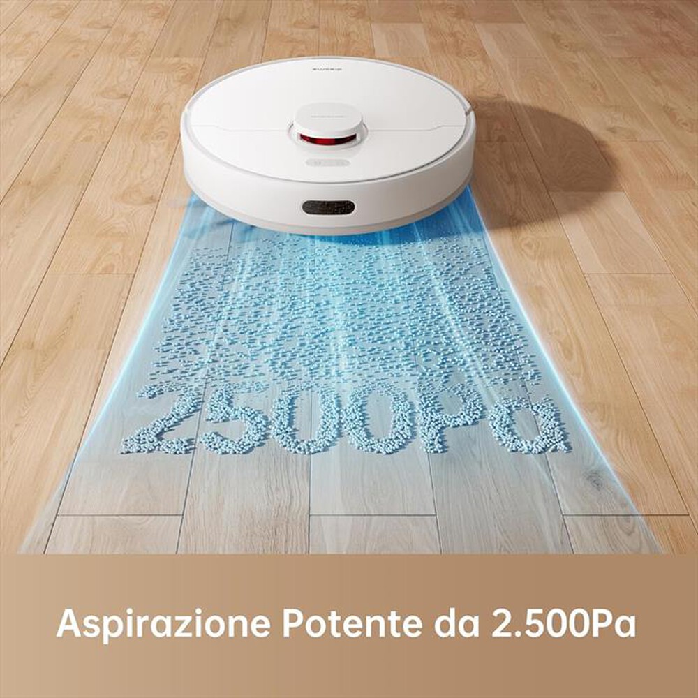 "DREAME - Aspirapolvere robot F9 Pro VM Combo + 1 side brush-Bianco"