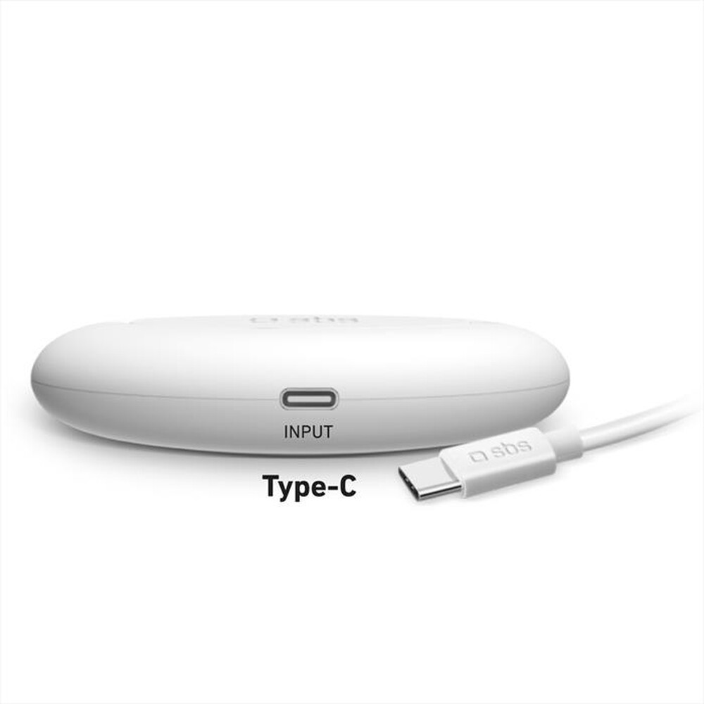 "SBS - Caricatore da rete TEWIRMAGSTAND10W-Bianco"