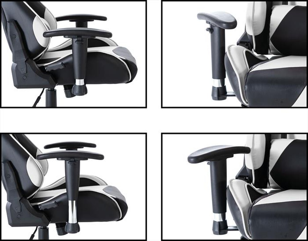 "MOMODESIGN - MD-GC005A-KW CHAIR GAMING - WHITE/BLACK"
