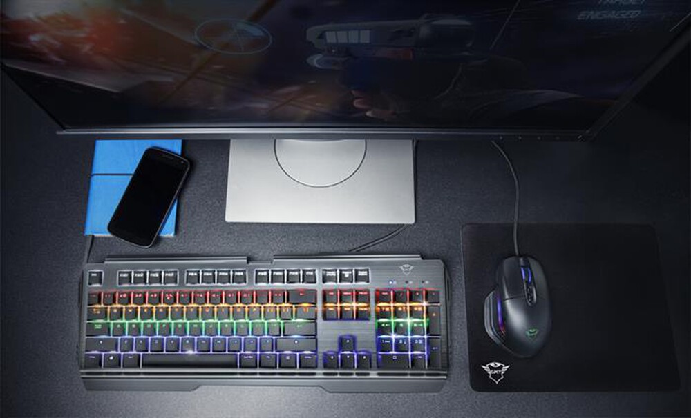 "TRUST - GXT877 SCARR MECHANICAL KEYBOARD IT-Black/RGB"