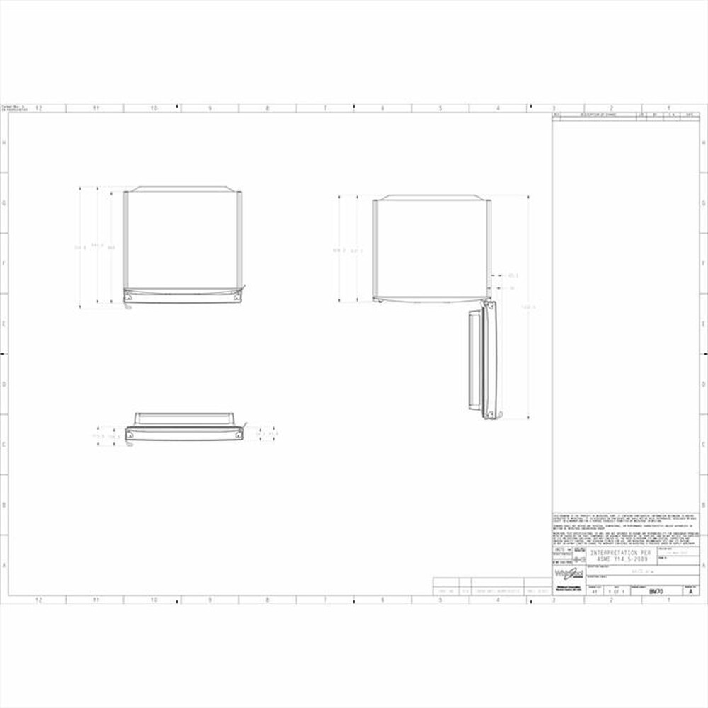 "WHIRLPOOL - Frigorifero combinato WB70I 952 X Classe E"