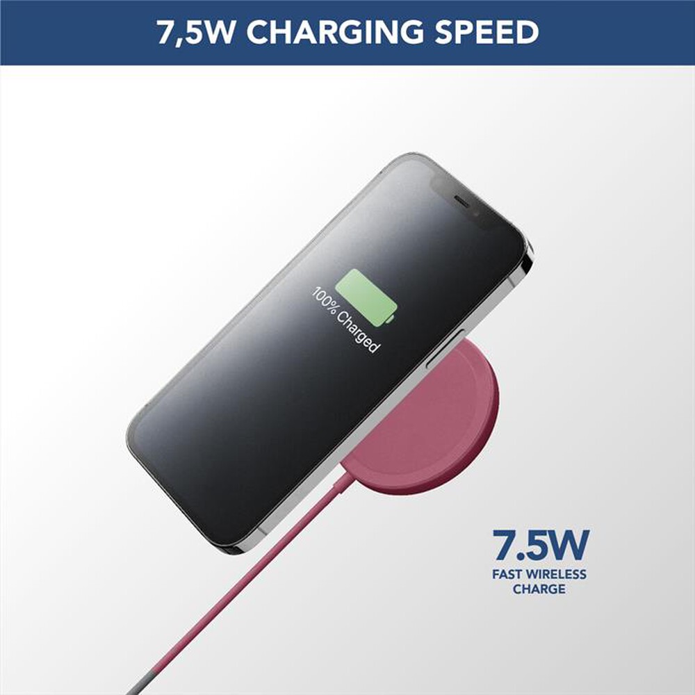 Immagine del prodotto CELLULARLINE - Base di ricarica wireless MAGSFWIRELESSCOLR-Rosso