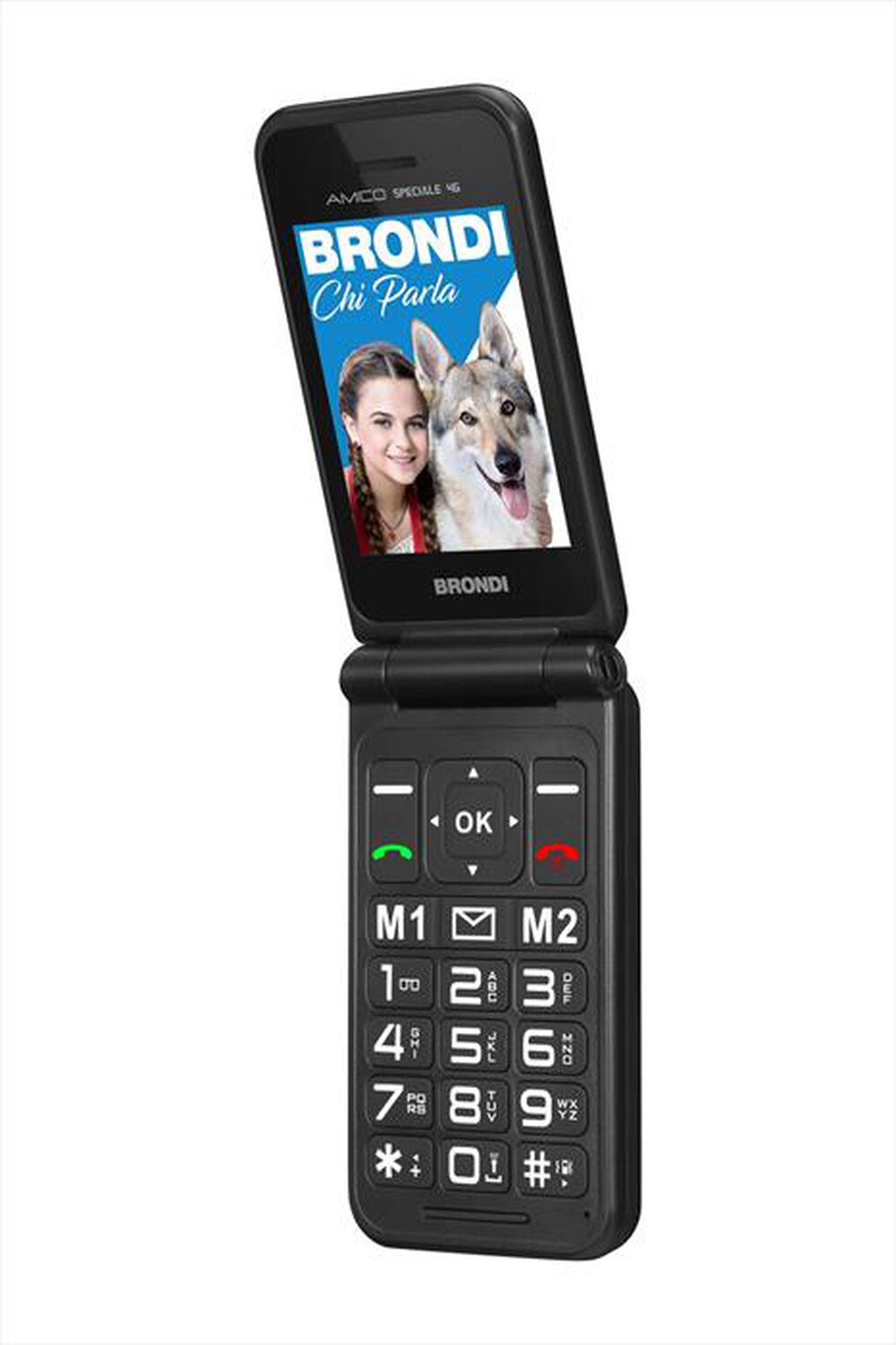 Immagine del prodotto BRONDI - Cellulare AMICO SPECIALE 4G-BLACK METAL