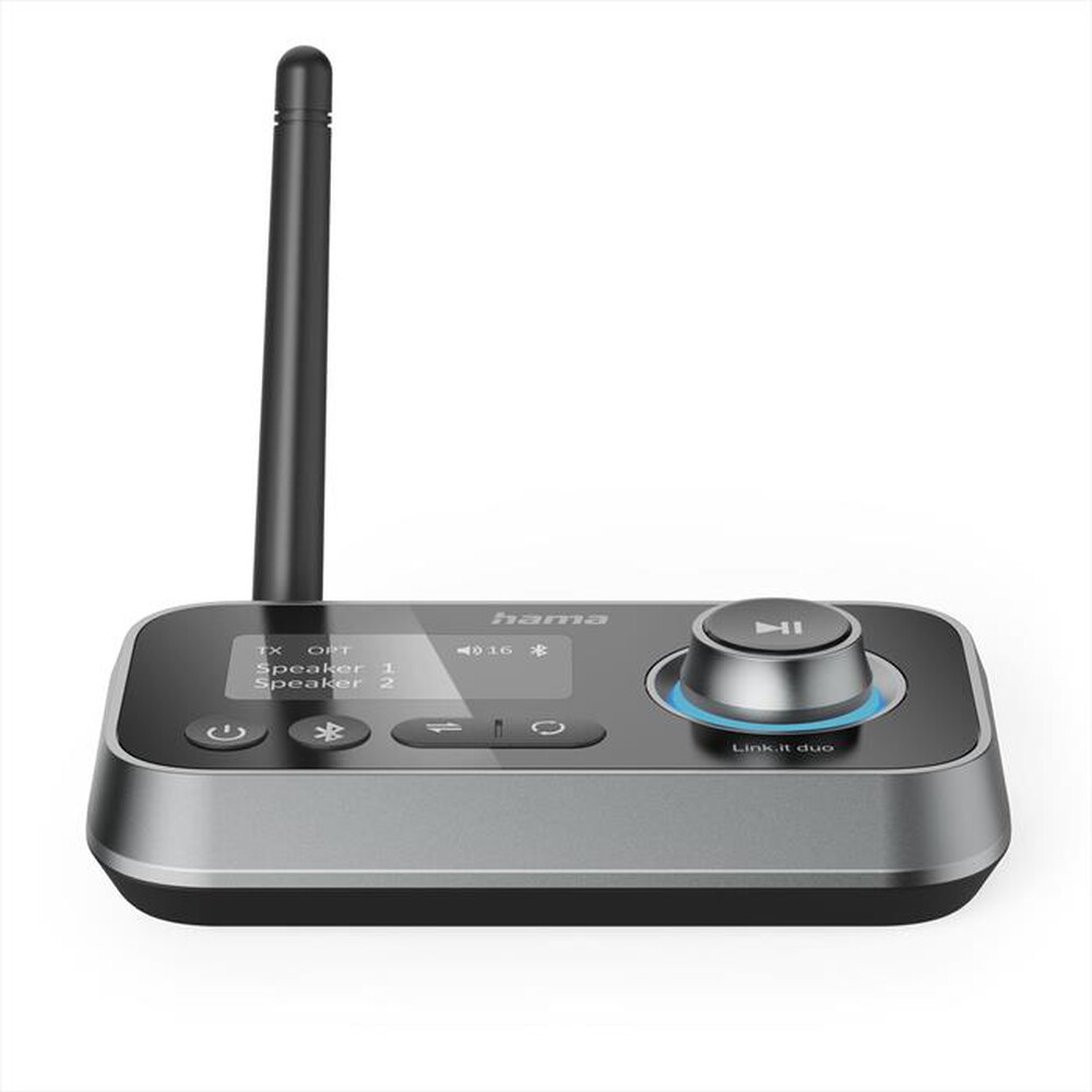 "HAMA - Ricevitore/Trasmettitore audio bluetoothLIN.IT DUO-Nero"