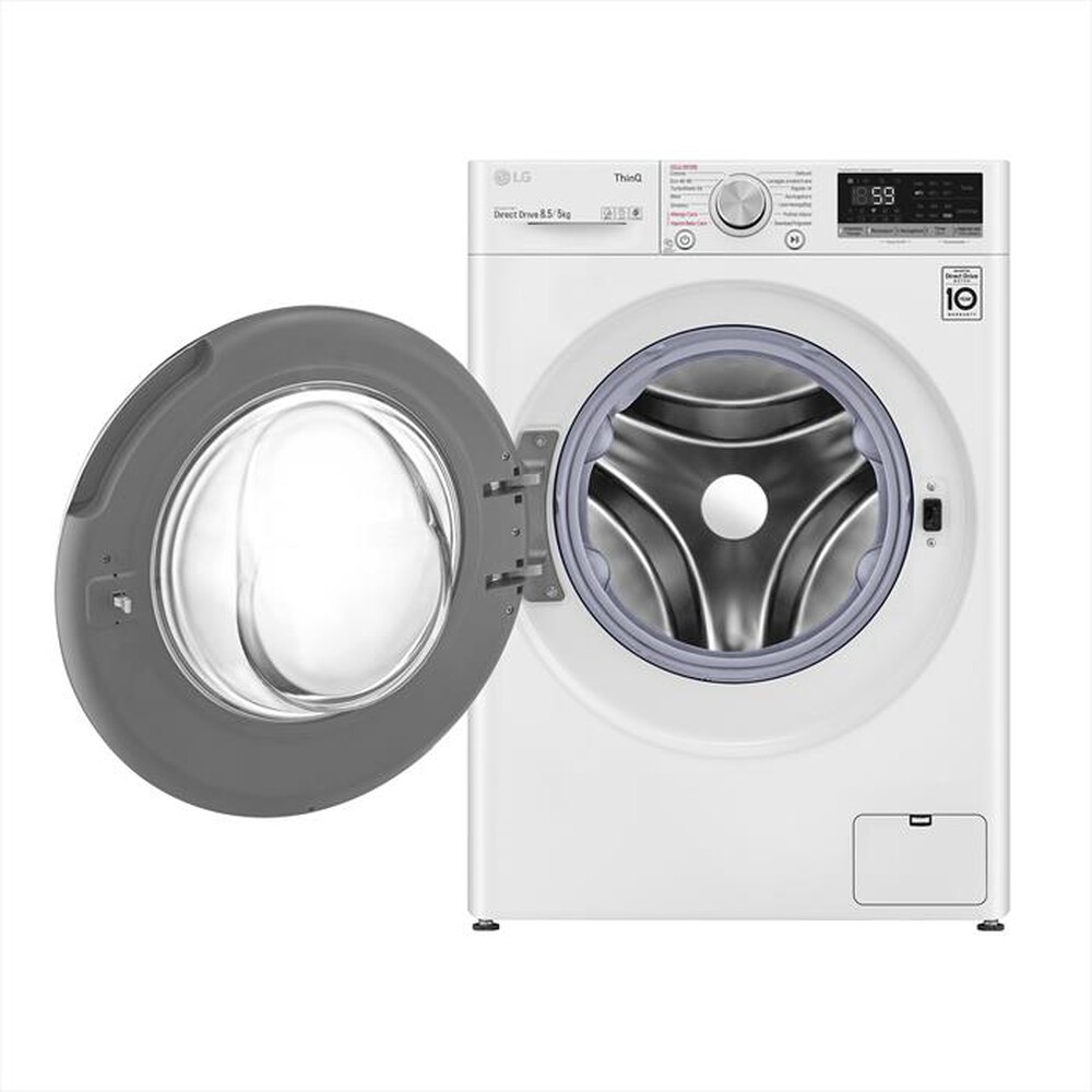 "LG - Lavasciuga F2DV5S8H0E 8,5/5 Kg Classe C-WHITE"