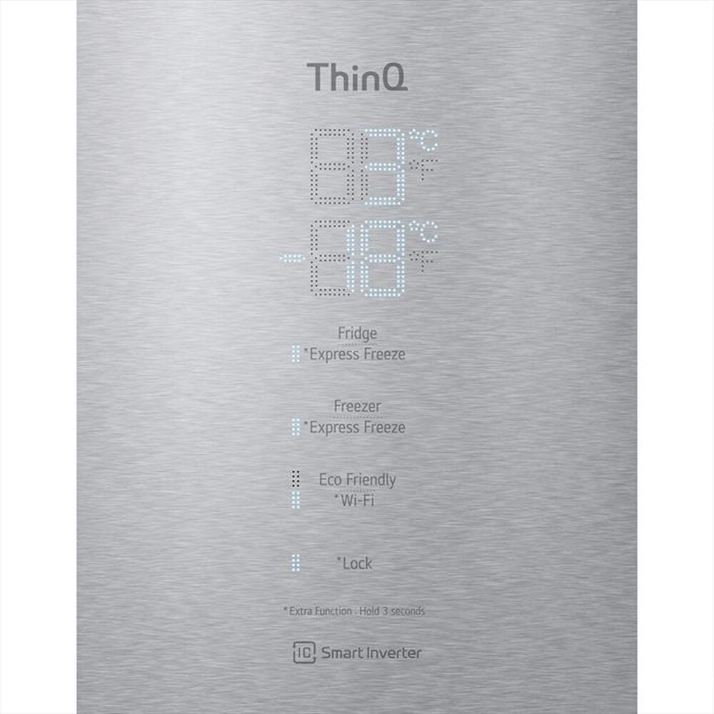 "LG - Frigorifero combinato GBB569NSAGB Classe D 462L-Stainless steel"