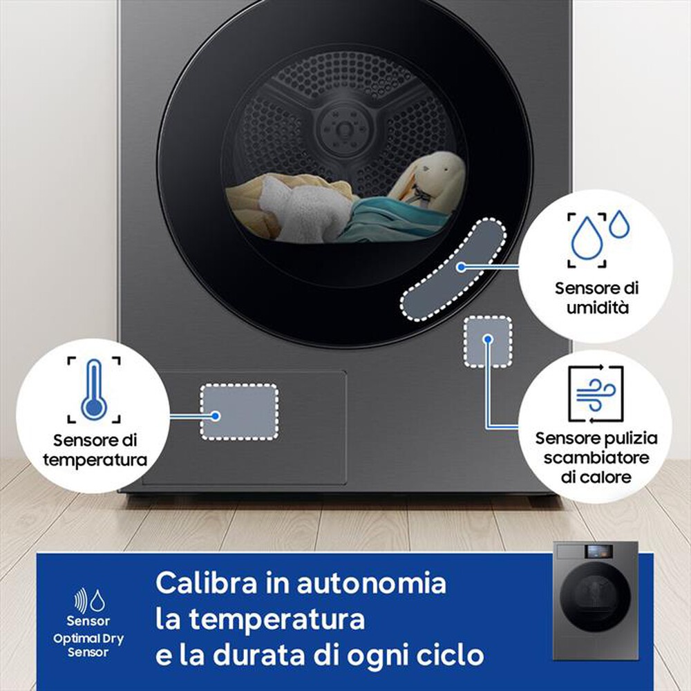 Immagine del prodotto SAMSUNG - Asciugatrice DV90F09F4SU3 9Kg Classe A-Nero