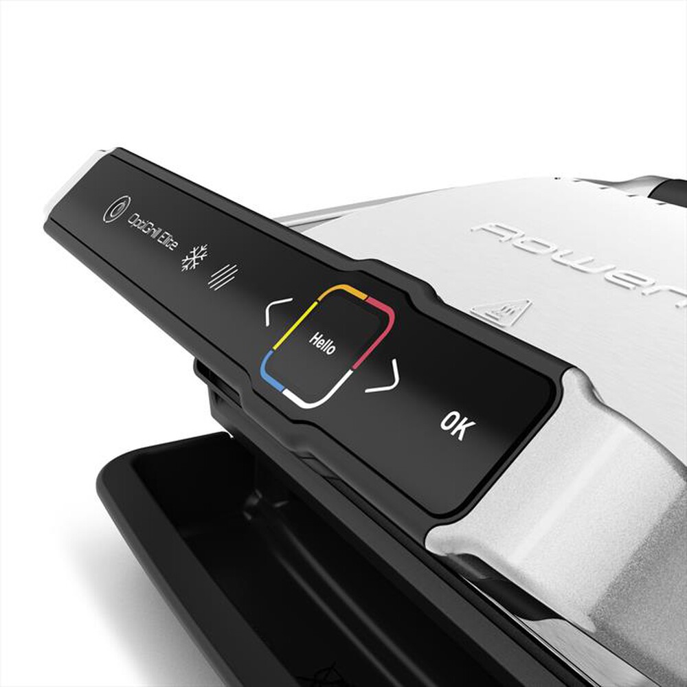 "ROWENTA - GR750D OptiGrill Elite Bistecchiera Elettrica-argento/nero"