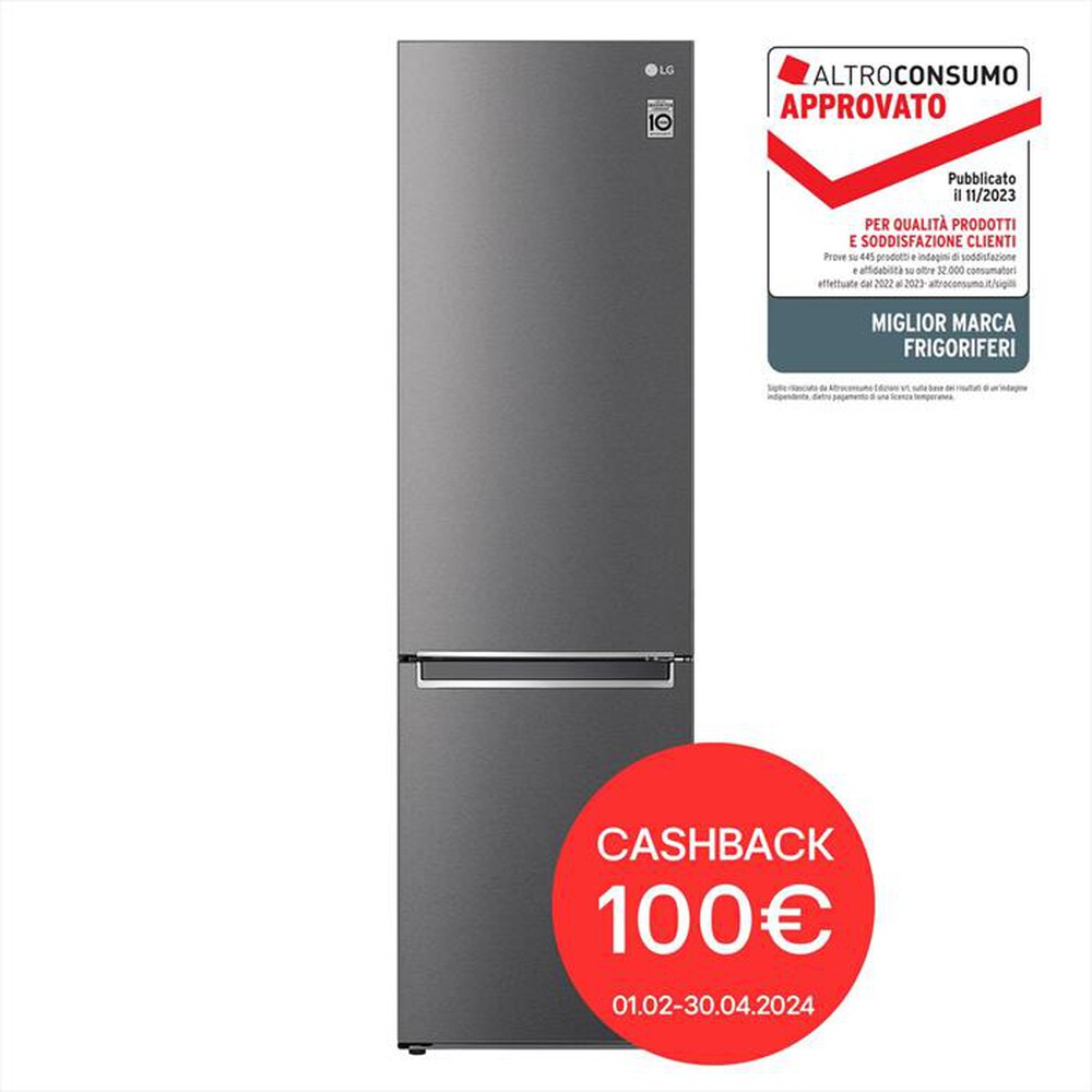 "LG - Frigorifero combinato GBP62DSNCN1 Classe C 384 lt-Dark Graphite"