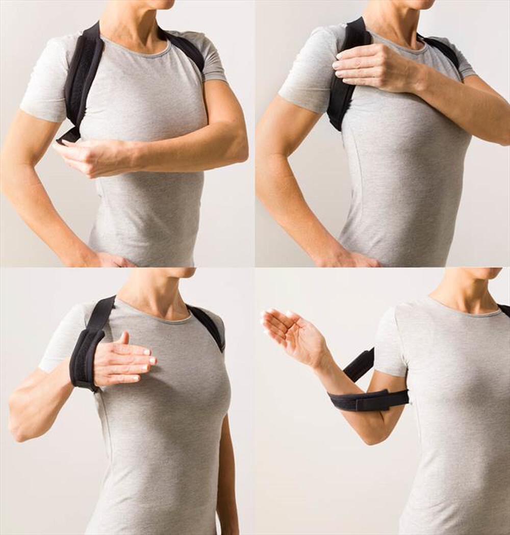 "SWEDISH POSTURE - Flexi Tutore per la postura taglia unica-Nero"