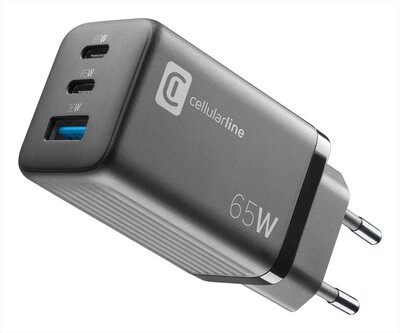 CELLULARLINE - Carica batterie ACHUSBGAN3PD65WK-Nero