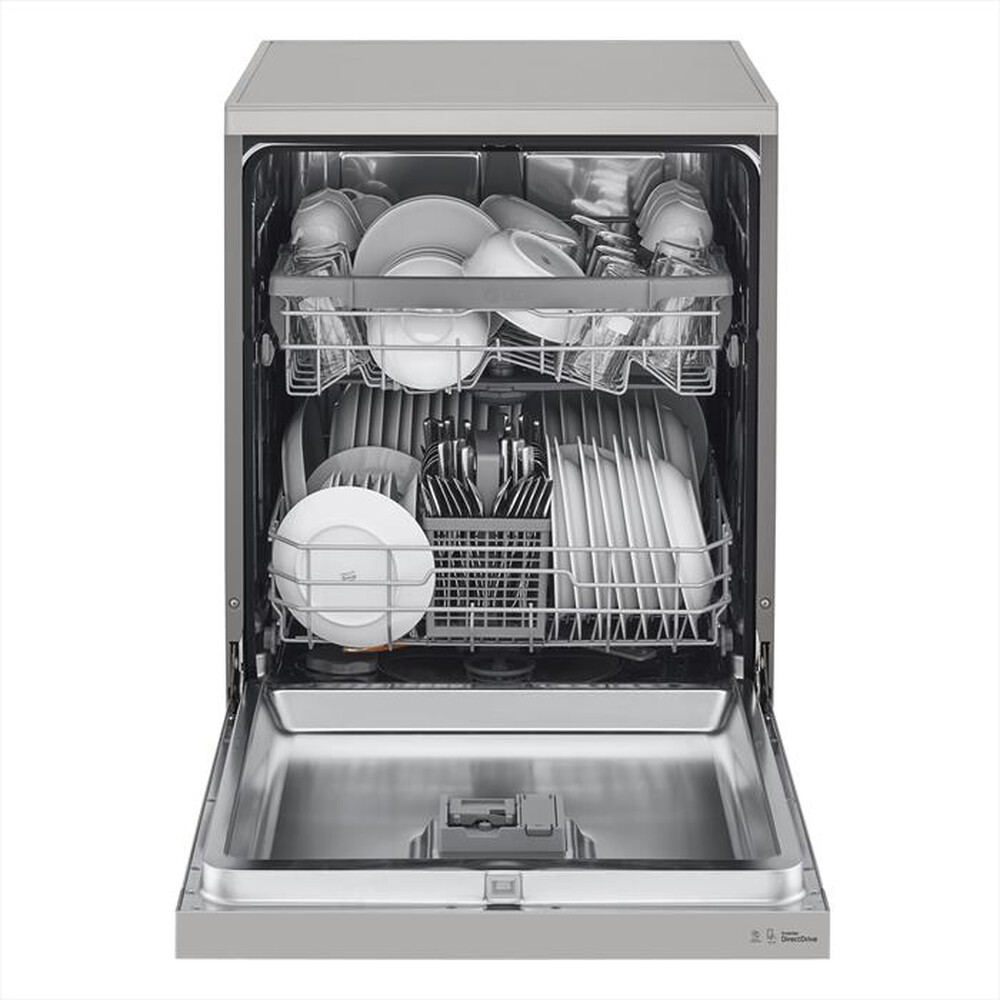 "LG - Lavastoviglie QUADWASH DF222FP Classe E 14 coperti-Platinum Silver"