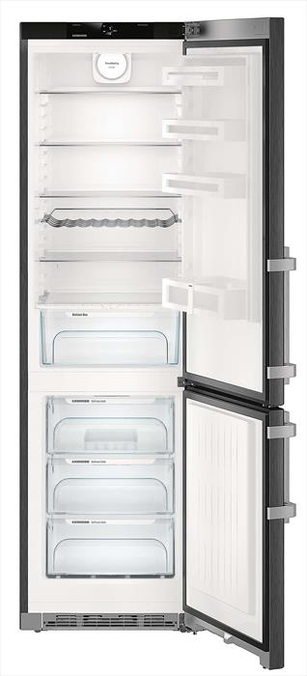 "LIEBHERR - Frigorifero combinato CNBS 4835-21 Classe D 391lt-Acciaio nero"