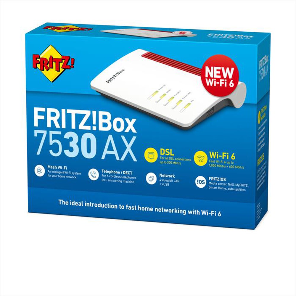 "FRITZ! - BOX 7530 AX - Bianco / Rosso"