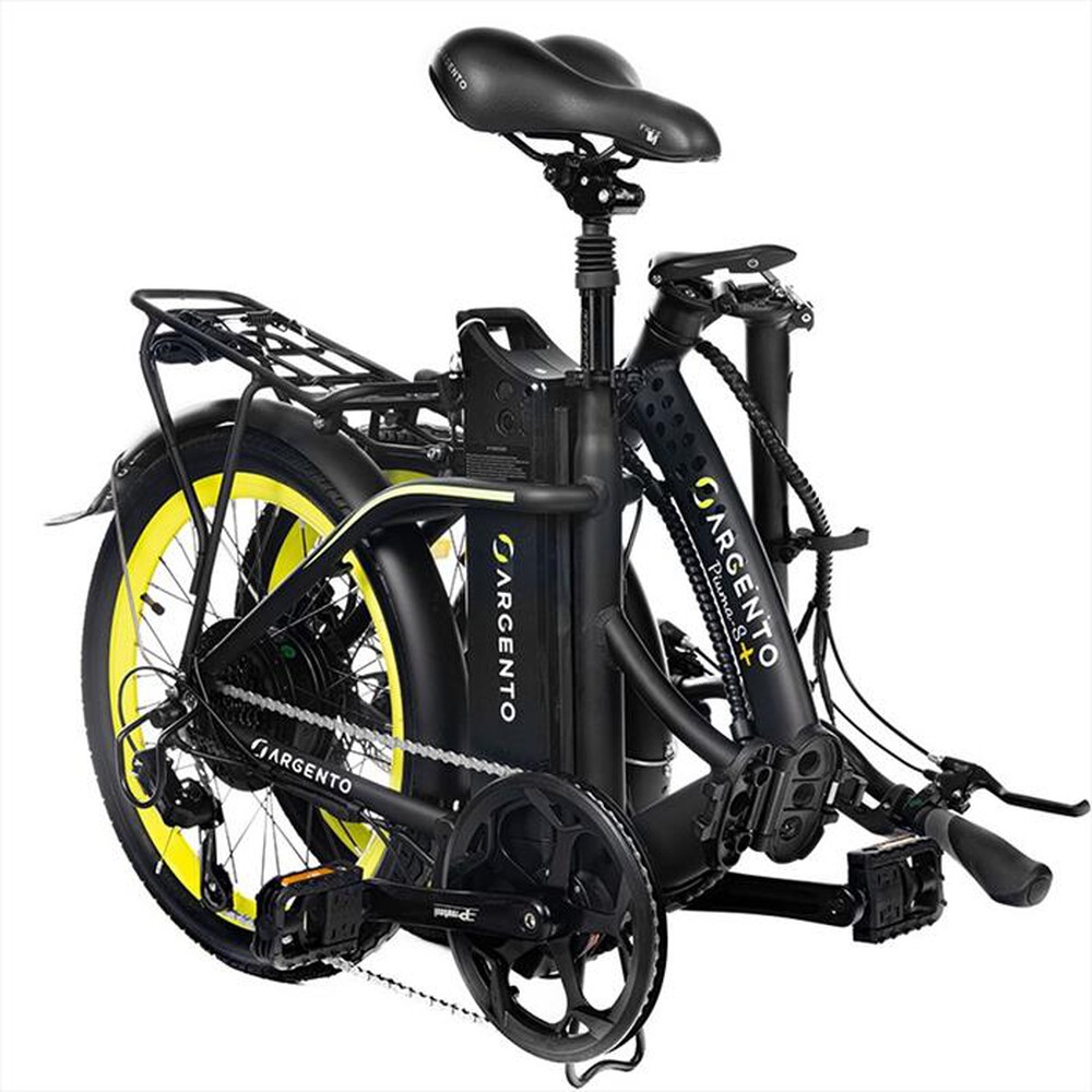 "ARGENTO - EBIKE FOLDABLE PIUMA S+-Nero/Gialla"