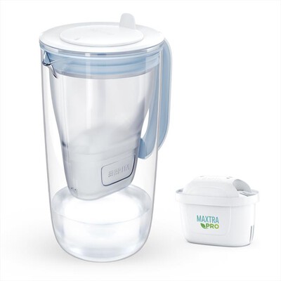 BRITA - Caraffa filtrante CARAFFA IN VETRO-Bianco/Trasparente/azzurro