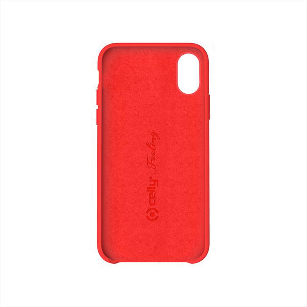 "CELLY - COVER PER IPHONE XS MAX-Rosso/Silicone"