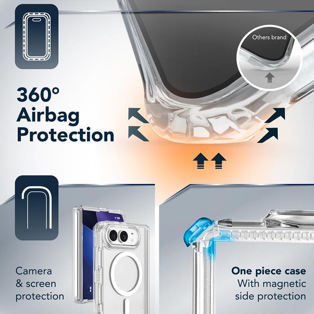 Immagine del prodotto CELLULARLINE - Cover ULTRA STRONG MAG per iPhone 18 Ultra-Trasparente