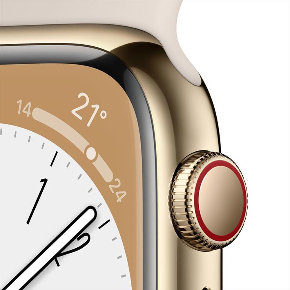 "APPLE - Watch Series 8 GPS + Cellular 41mm Acciaio-Oro - Galassia"