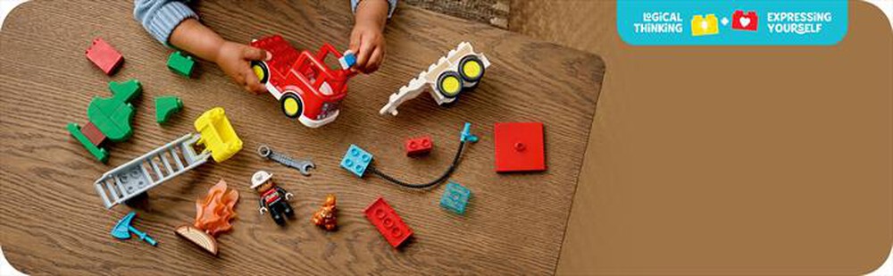 Immagine del prodotto LEGO - DUPLO Autopompa con manichetta e pompiere - 10473-Multicolore