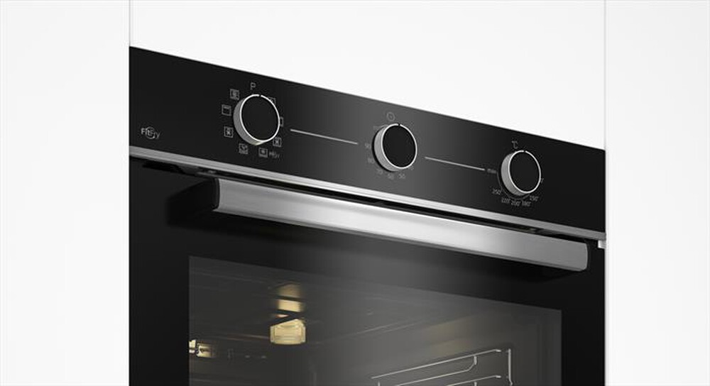 "BEKO - Forno incasso elettrico BBIMA13100X Classe A-Cristallo nero e Acciaio Inox"