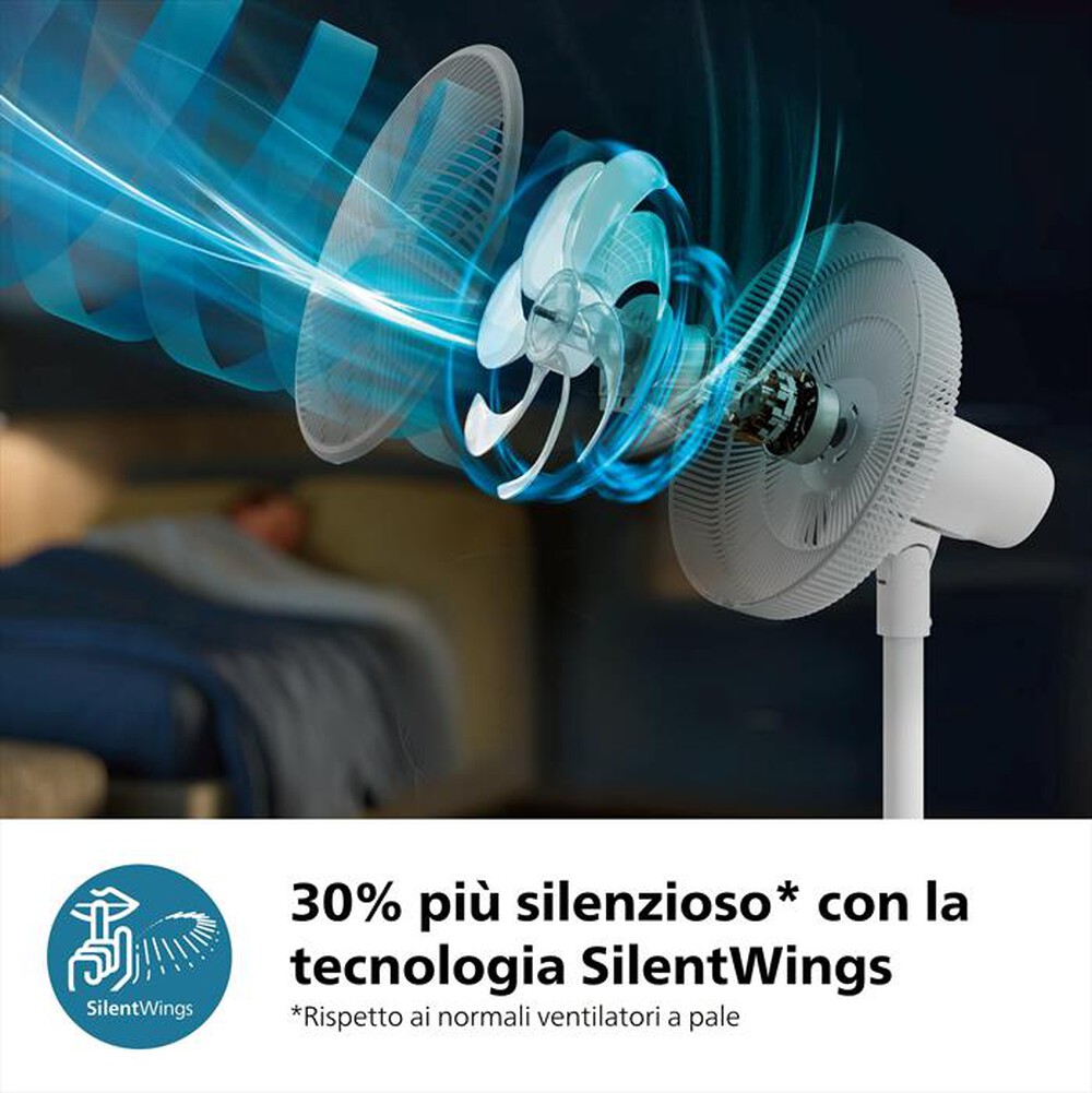 "PHILIPS - Ventilatore a piantana SERIES 2000 CX2550/00-Bianco"