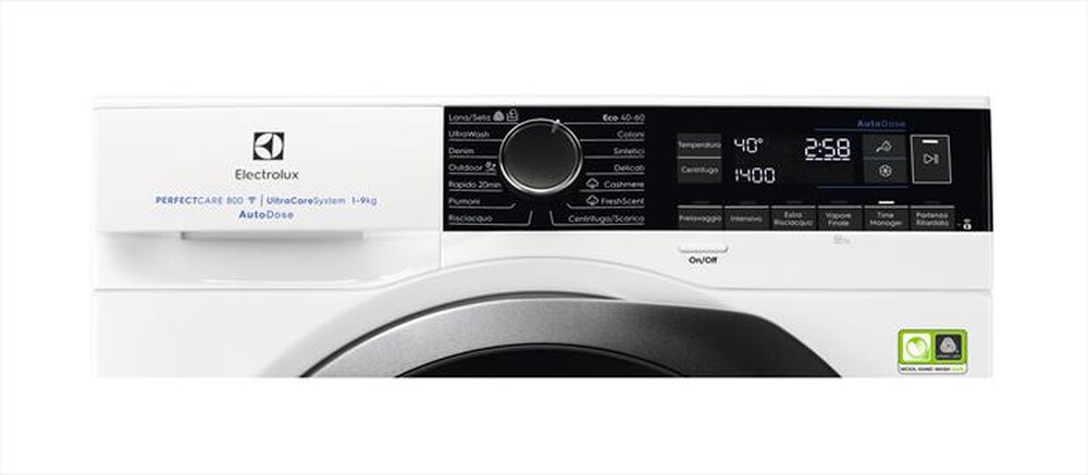 Immagine del prodotto ELECTROLUX - Lavatrice EW8F296BQ 9 Kg Classe A-Bianco/oblò nero