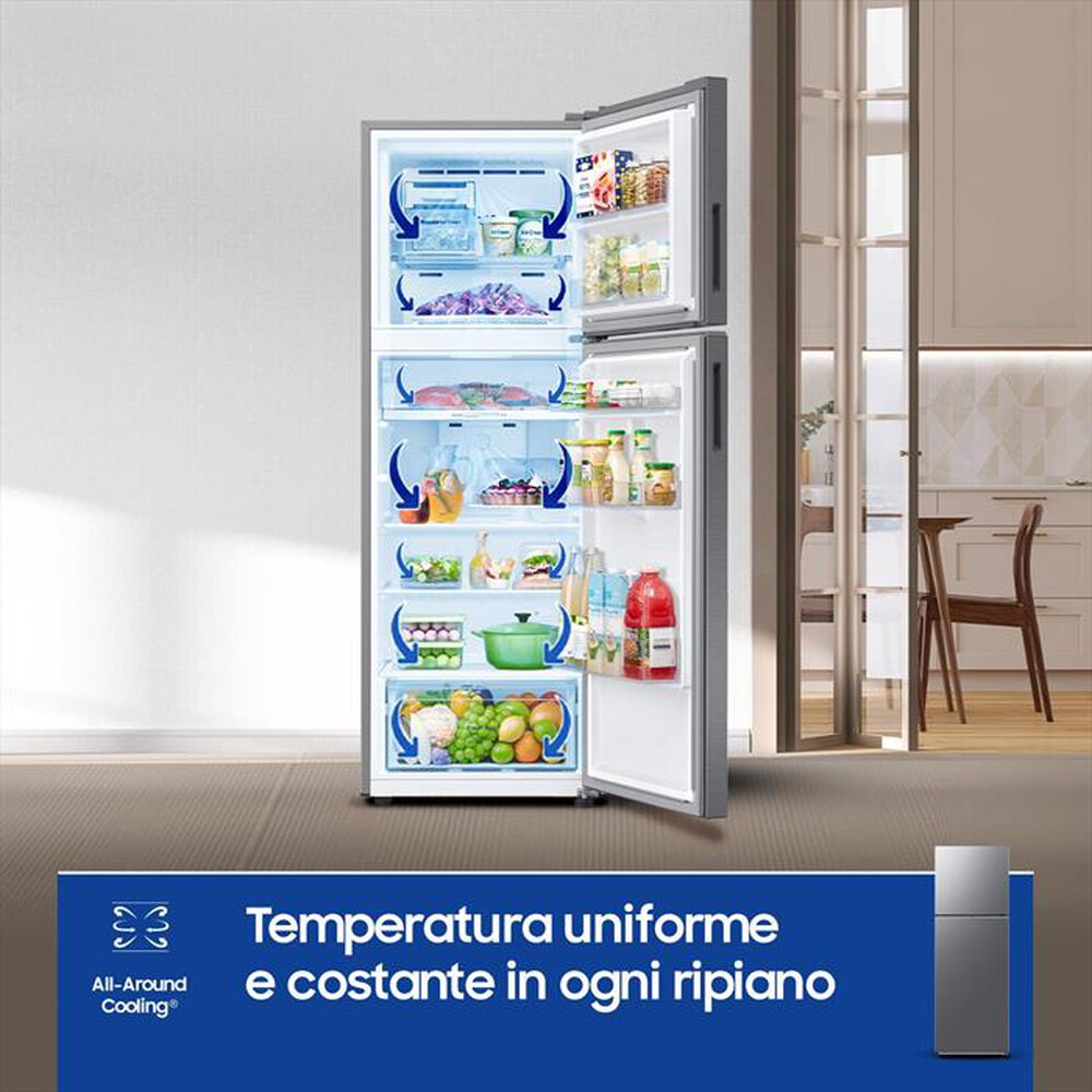 Immagine del prodotto SAMSUNG - Frigorifero 2 porte RT31CG5624S9ES Classe E 297 lt-Metal Inox