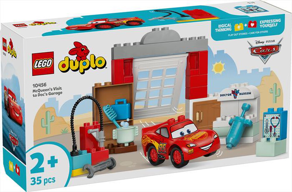 "LEGO - LA VISITA DI MCQUEEN ALLOFFICINA DI DOC-,"