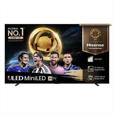 HISENSE - Smart Tv Mini LED 100" 4K Ultra HD 100U7Q 165Hz-NERO