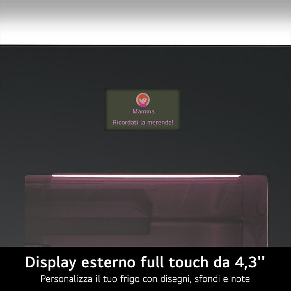 "LG - Frigorifero combinato GBG7190CEV Classe C 349L-Black"