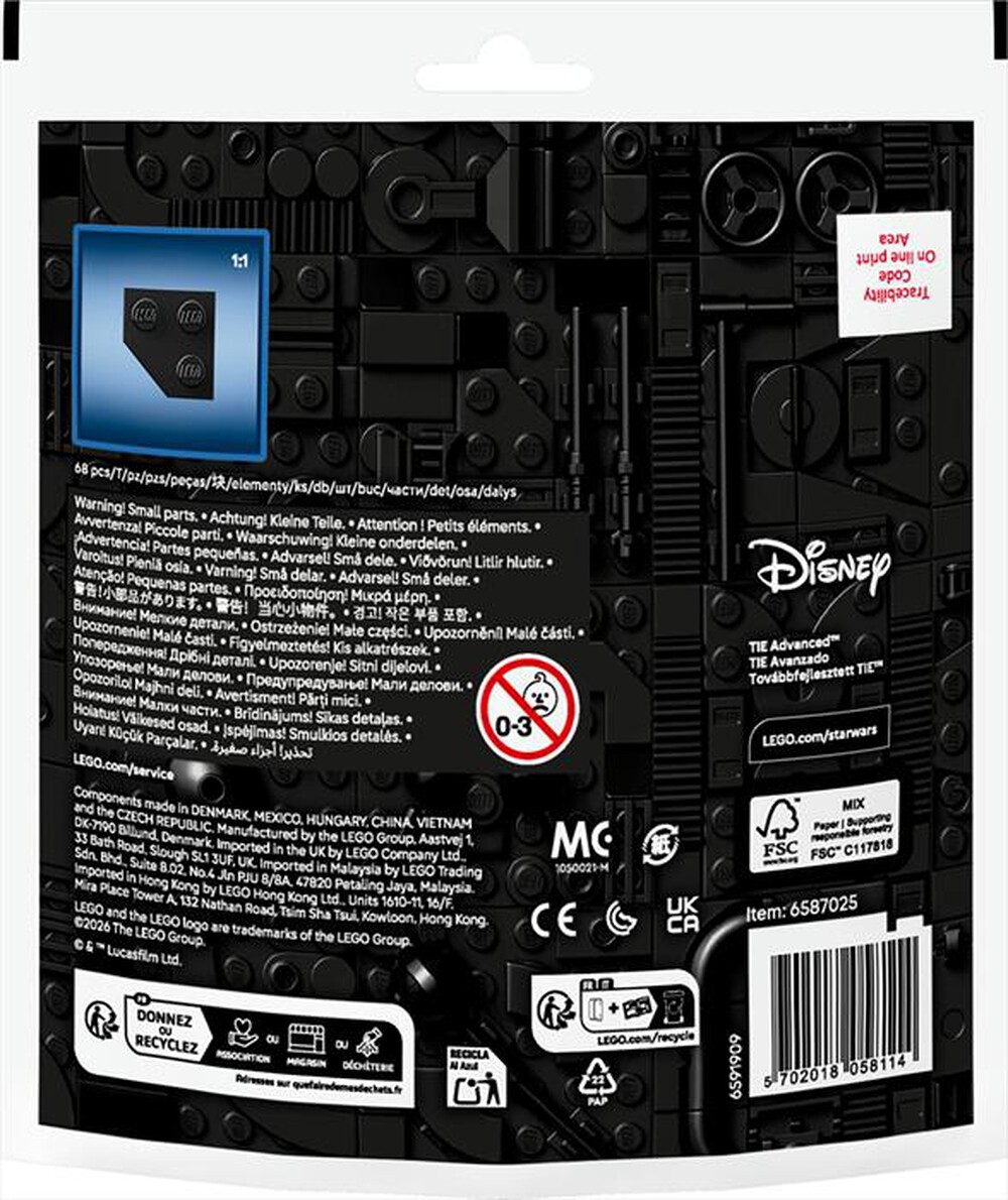 Immagine del prodotto LEGO - 30727 MINI-MODELLO DI TIE ADVANCED-Multicolore