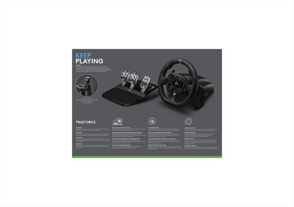 "LOGITECH - Kit da corsa G923 SE (XBOX)-Nero"