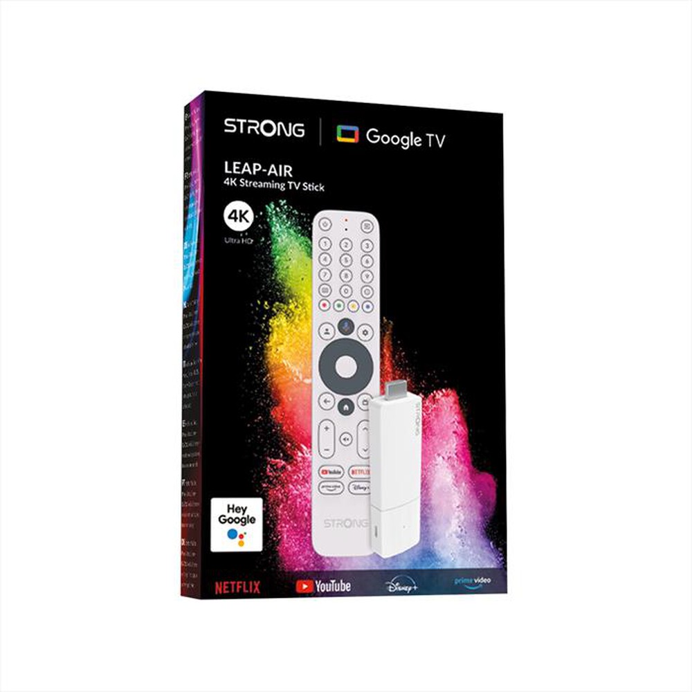 "STRONG - Google TV Stick 4K UHD LEAP-AIR-BIANCO"
