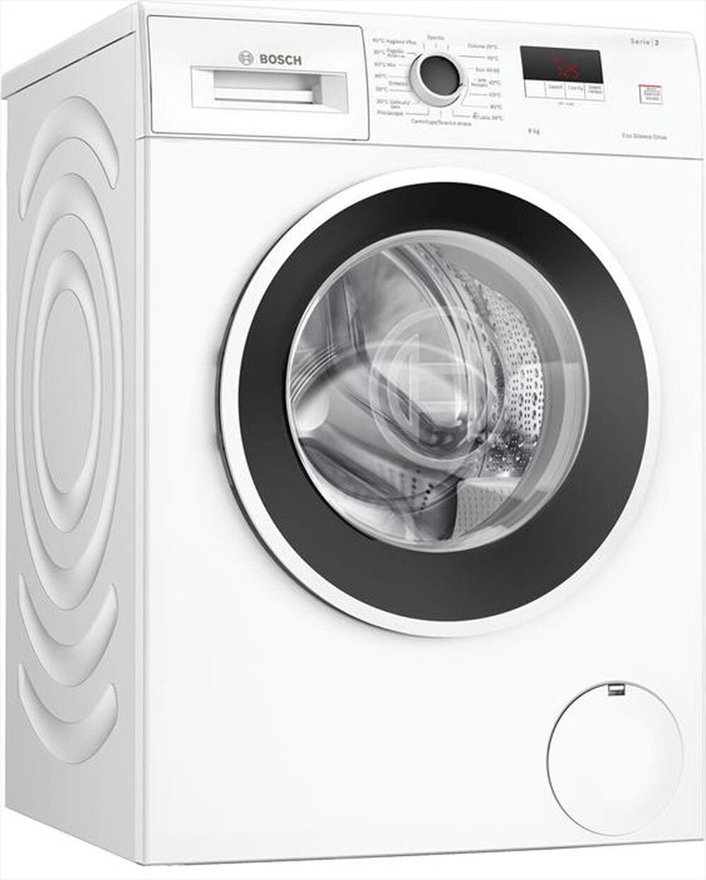 Immagine del prodotto BOSCH - Lavatrice Serie 2 WGE03200IT 8Kg 1200g/m Classe A-Bianco